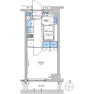 ブラウ戸越銀座テラス【2階】の間取り