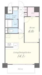ウェルスコート錦糸町【5階】の間取り