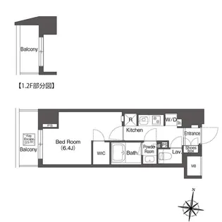コンフォリア森下リバーサイド【1階】の間取り