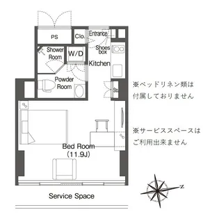 ウエリスアーバン品川タワー【18階】の間取り
