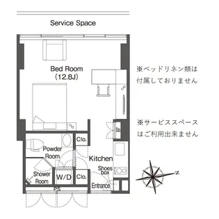 ウエリスアーバン品川タワー【16階】の間取り