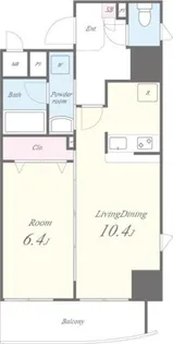 ラブールミノワ【8階】の間取り