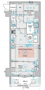ブライズ蒲田NORTH【7階】の間取り
