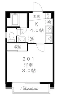 シンコウハイツ【2階】の間取り