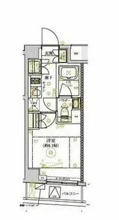 ドムス・スタイル武蔵小山【6階】の間取り
