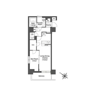 エスタート三ノ輪【2階】の間取り