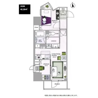 LASANTE 上野【11階】の間取り