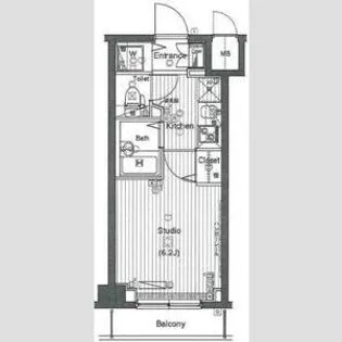 ガーラ大井町ゼームス坂上【2階】の間取り