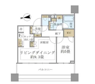 白金ザ・スカイ東棟【12階】の間取り