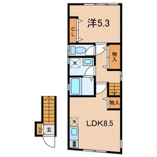 エスフラット【2階】の間取り