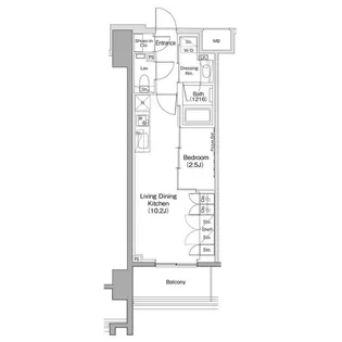 ヴェール・クレール大崎【6階】の間取り