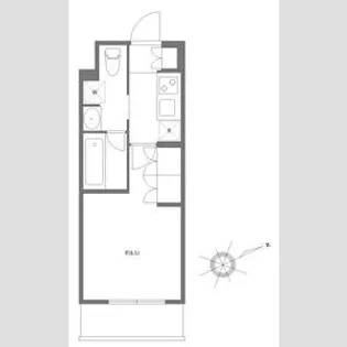 アジールコート東大井【3階】の間取り