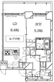 SーRESIDENCE月島【9階】の間取り