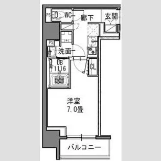 S−RESIDENCE新御徒町East【10階】の間取り