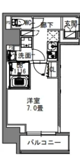 SーRESIDENCE新御徒町EAST【4階】の間取り