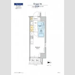 プラウドフラット浅草アベニュー【7階】の間取り