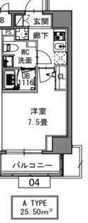 SーRESIDENCE新御徒町WEST【8階】の間取り