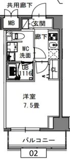SーRESIDENCE新御徒町WEST【3階】の間取り