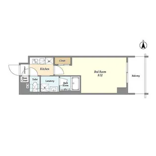 LA DOUCEUR蒲田【9階】の間取り