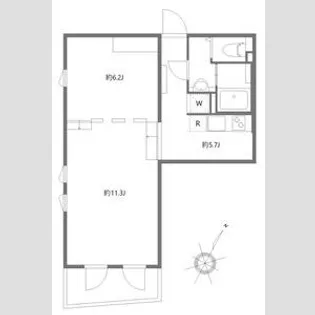 アレーロ大岡山Ⅱ【1階】の間取り