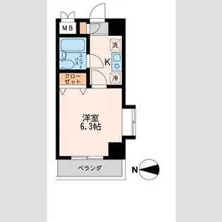 品川中延ステーションレジデンス【9階】の間取り