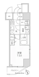 シーズンフラッツ蒲田【5階】の間取り