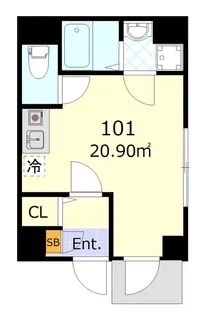BROTE三ノ輪【1階】の間取り