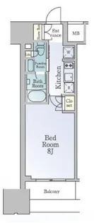 ルフォンブランシェ品川南大井【9階】の間取り