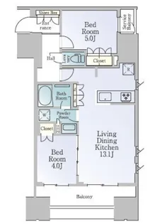 ルフォンブランシェ品川南大井【2階】の間取り