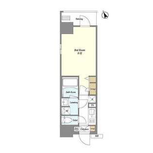 プライムアーバン台東根岸【9階】の間取り
