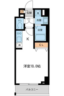 プライムアーバン住吉Ⅱ【0203号室】の間取り