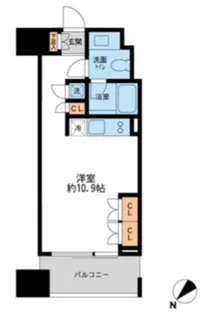 プロスペクトKALON三ノ輪【0405号室】の間取り
