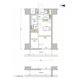 アーバネックス森下WEST【11階】の間取り