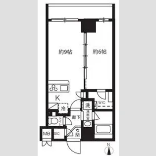 ハーモニーレジデンスグローバルキャピタル【14階】の間取り