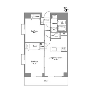 コンフォリア曳舟【5階】の間取り