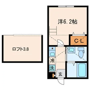 ケイ・アパルトメント山王【2階】の間取り