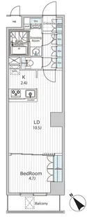 ビエラコート日本橋久松町【7階】の間取り