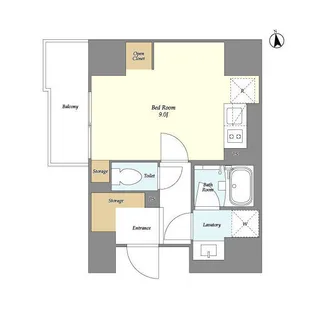 グランカーサ日本橋馬喰町【13階】の間取り