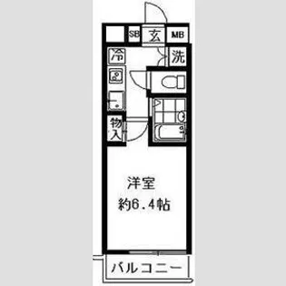 パレ・ホームズ天王洲【2階】の間取り