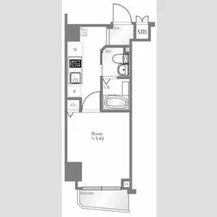 クレイシア西蒲田【6階】の間取り