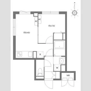 エルファーロ大井町【2階】の間取り
