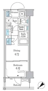 パークアクシス品川南大井パークフロント【3階】の間取り