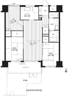 武蔵中原レジデンス【1階】の間取り