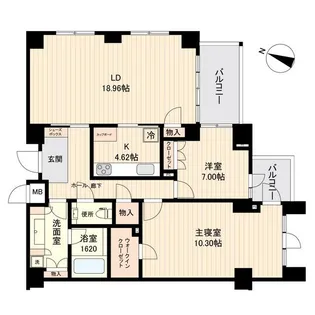 エスティメゾン白金台【5階】の間取り