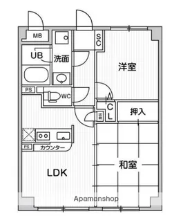 アエラス石川台【2階】の間取り
