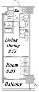 EPIC HIGASHI NIHONBASHI RESIDENC【204号室号室】の間取り