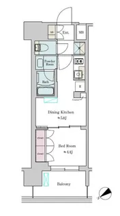 BRILLIA IST 大井町【10階】の間取り