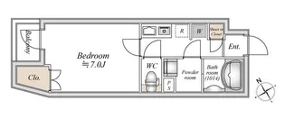 アトリオフラッツ羽田【0401号室】の間取り