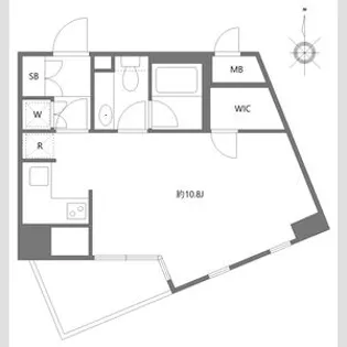 エムジー目黒駅前【8階】の間取り