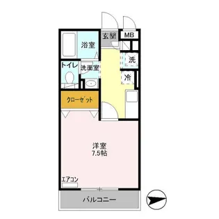 クラフト南砂町【2階】の間取り